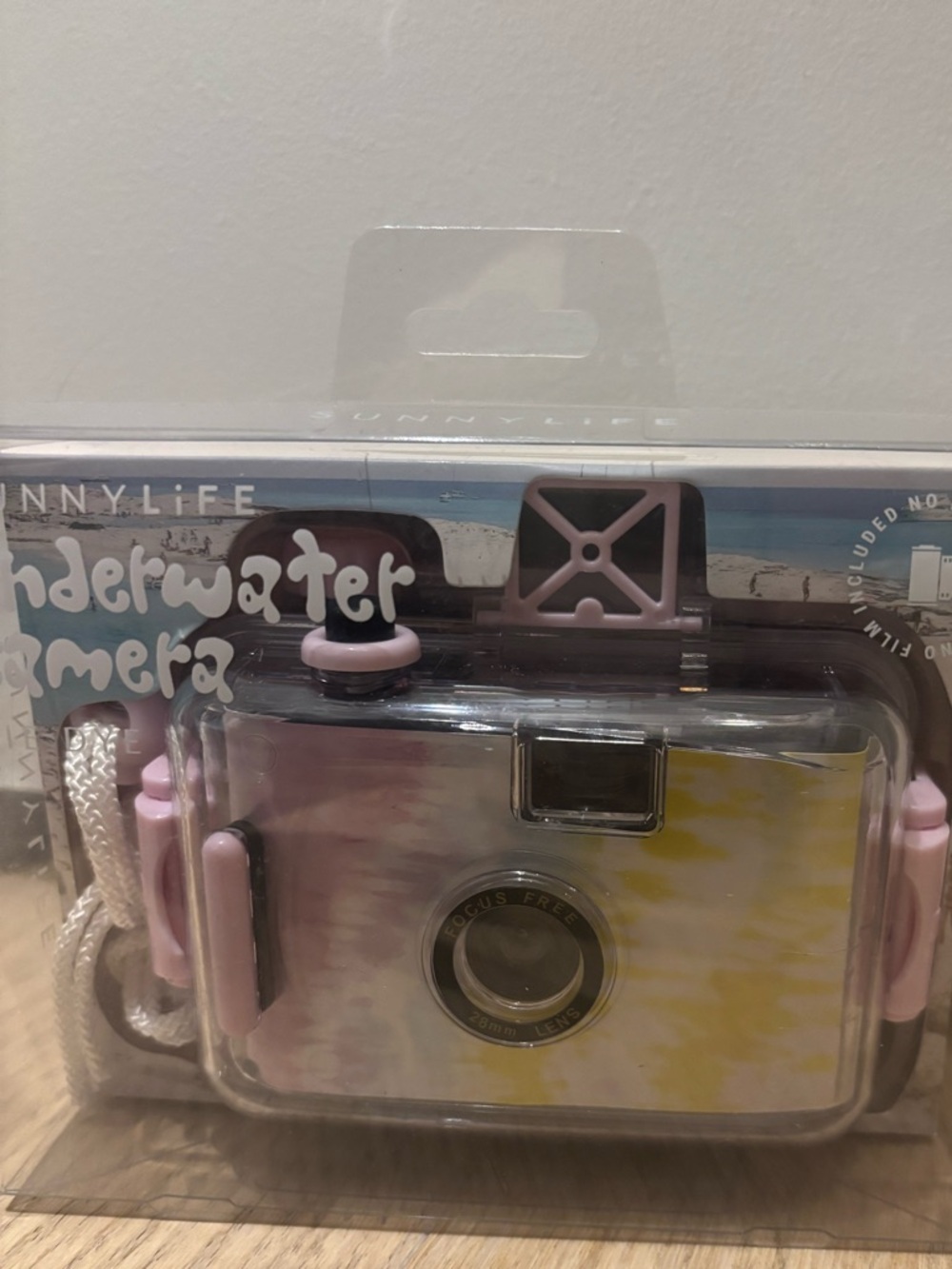Sunnylife Tie Dye Underwater Camera - Clear Packaging with Black Text